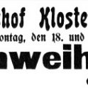 1900-11-18 Kl Friedrichshof Kirchweihfest